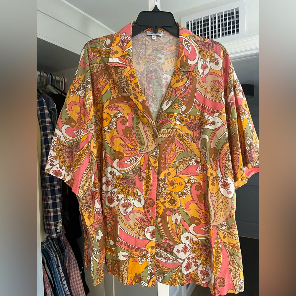 Gianni Bini Multicolor Paisley Blouse